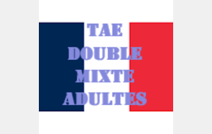 France TAE double mixte adultes