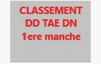 Classement DD TAE DN 1ere manche